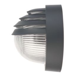 Zink Eyelid Outdoor Oval Bulkhead Black