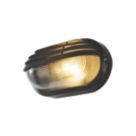 Zink Eyelid Outdoor Oval Bulkhead Black