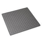 Mottez  Shock-Absorbing Floor Mat Grey 620mm x 620mm x 12mm