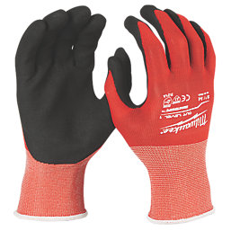 Milwaukee Cut Level 1/A Gloves Red Medium