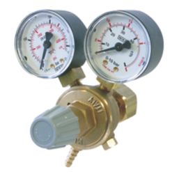 Gys MIG Dual Gauge Welding Gas Regulator 5mm BSP Male x 6mm BSP Male