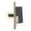 Contactum Lyric 4-Gang 2-Way  Dimmer Switch  Brushed Brass