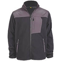 Site Teak Fleece Jacket Black Large 44" Chest