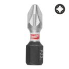 Milwaukee  1" 25mm Hex Shank PZ2 Impact Screwdriver Bits 25 Piece Set