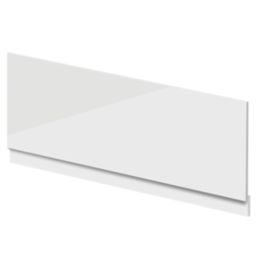 Highlife Bathrooms Halite Adjustable Front Bath Panel 1600mm Gloss White 2 Pieces