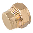 Midbrass  Brass Compression Stop End 1"