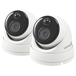 Swann SWPRO-1080MSDPK2-EU White Wired 1080p Outdoor Dome Add-On Camera 2 Pack