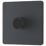 British General Evolve 1-Gang 2-Way LED Dimmer Switch  Grey with Black Inserts