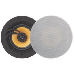 Lithe Audio 9" 50W RMS Wired or Wireless Bluetooth Ceiling Speaker Kit 30m White Grille