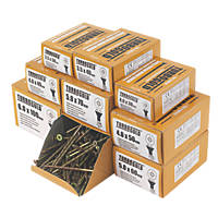 TurboGold PZ Double Self-Countersunk Woodscrews Trade Pack 1400 Pcs