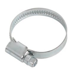 Easyfix Blue Zinc-Plated Hose Clips 25-40mm 10 Pack