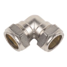 Flomasta  Brass Compression Equal 90° Elbow 22mm