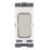 Hager Sollysta WMGS12BSW 20A Grid SP Control Switch Brushed Steel  with White Inserts