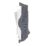 Hager Sollysta WMGS12BSW 20A Grid SP Control Switch Brushed Steel  with White Inserts