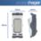Hager Sollysta WMGS12BSW 20A Grid SP Control Switch Brushed Steel  with White Inserts