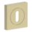 Cooke & Lewis Lormel Standard Escutcheon (Pair) Satin Brass 52mm