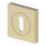 Cooke & Lewis Lormel Standard Escutcheon (Pair) Satin Brass 52mm