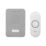 Byron DBY-22321 Battery-Powered Wireless Doorbell White/Grey
