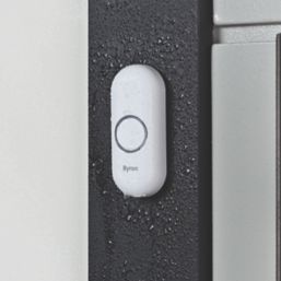 Byron DBY-22321 Battery-Powered Wireless Doorbell White/Grey