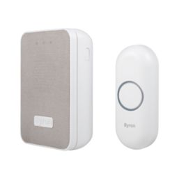 Byron DBY-22321 Battery-Powered Wireless Doorbell White/Grey