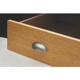 Elite Knobs & Handles PLAIN Cup Pull Antique Pewter 80mm