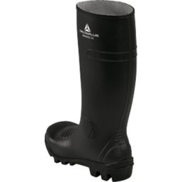 Delta Plus BRONS2S5N Size 11  Black Steel Toe Cap Safety Wellies