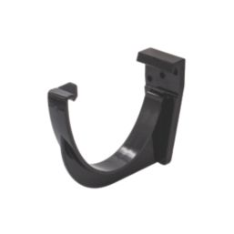 FloPlast  uPVC Half Round Fascia Brackets Black 115mm 10 Pack