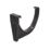FloPlast  uPVC Half Round Fascia Brackets Black 115mm 10 Pack