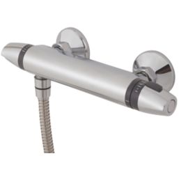 Triton Caroli Rear-Fed Exposed Chrome Thermostatic Mixer Shower