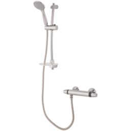 Triton Caroli Rear-Fed Exposed Chrome Thermostatic Mixer Shower