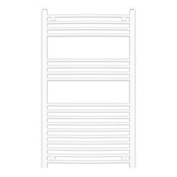 Flomasta 1000mm x 600mm 1760BTU White Curved  Towel Radiator