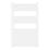 Flomasta 1000mm x 600mm 1760BTU White Curved  Towel Radiator