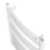 Flomasta 1000mm x 600mm 1760BTU White Curved  Towel Radiator