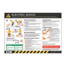 Essentials "Electric Shock" PVC Safety Poster 420mm x 594mm