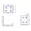 Essentials Angle Bracket Silver 60mm x 60mm x 40mm