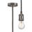 Knightsbridge Vintage 6" Pendant Set Light Fitting E27 Black Nickel 3 1/2"