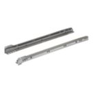 Essentials Steel Bottom Fix Self-Closing Roller Drawer Runners 450mm 2 Pack