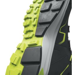 Solid Gear Sonar Mid Size 7  Black / Green Water-Resistant  Safety Boots