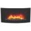 Black Remote Control Wall-Mounted Electric Fire 1000mm x 500mm