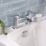 Bristan Elegance Waterfall Chrome 150mm Deck Mounted Lever 2 Tap Holes Bath Mixer Tap