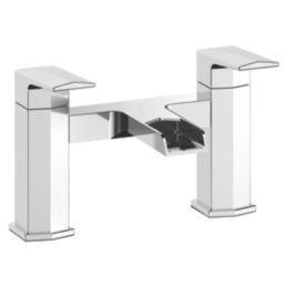 Bristan Elegance Waterfall Chrome 150mm Deck Mounted Lever 2 Tap Holes Bath Mixer Tap