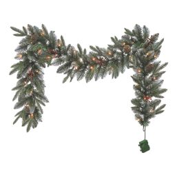 Blitzen 1.83m Indoor  Battery LED Pre Lit Artificial Christmas Garland