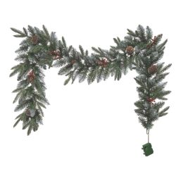 Blitzen 1.83m Indoor  Battery LED Pre Lit Artificial Christmas Garland