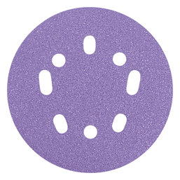 Trend  AB/125/80Z 80 Grit 8-Hole Punched Multi-Material Sanding Discs 125mm 10 Pack