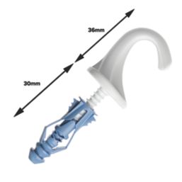 Cobra VersaHook All-Purpose Wall & Ceiling Hooks White 2 Pack