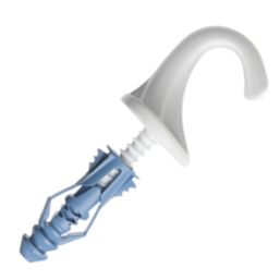 Cobra VersaHook All-Purpose Wall & Ceiling Hooks White 2 Pack