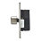 Contactum iConic 4-Gang 2-Way  Dimmer Switch  Brushed Steel
