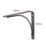Essentials Arc  Shelf Brackets Black 230mm x 180mm 4 Pack