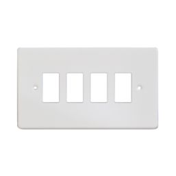 Varilight PowerGrid 4-Module Grid Faceplate White