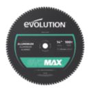 Evolution EVOMAX14AL Aluminium Circular Saw Blade 355mm x 25.4mm 100T